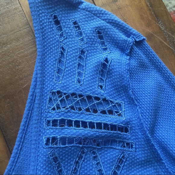 Free People Laser Cut Waffle Top - Picture 6 of 6